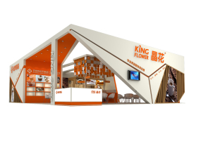 佳禾食品展臺設計效果圖