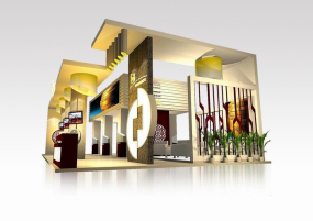 金幣總公司金融展臺設(shè)計(jì)效果圖