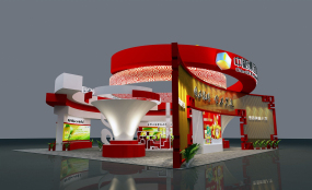 食品展臺設計,中糧集團展位展臺設計