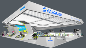 南京電動車展展臺設(shè)計,新蕾電動車南京電動車展展臺設(shè)計效果圖