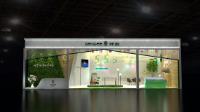 食品展臺設(shè)計,仟吉西餅食品展臺設(shè)計效果圖