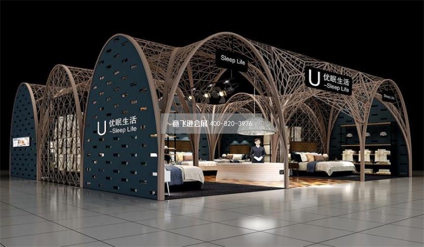 優(yōu)眠生活廣州酒店用品展臺(tái)設(shè)計(jì)效果圖,創(chuàng)意展臺(tái)設(shè)計(jì)