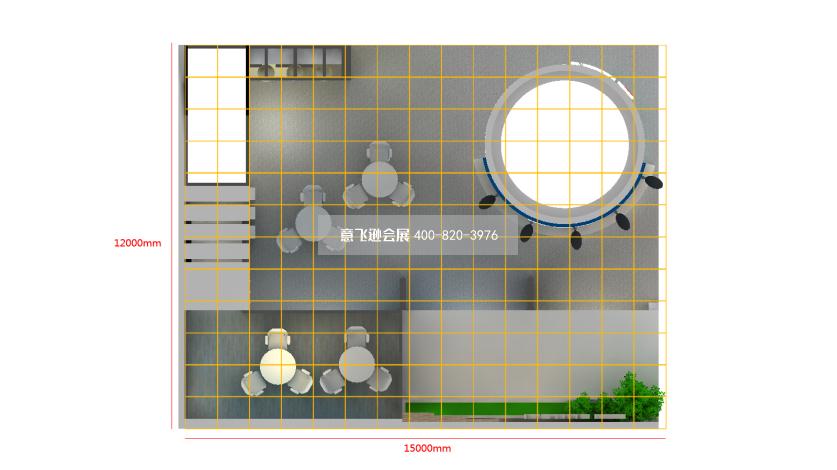 安徽潤明深圳光電照明展臺設計效果圖
