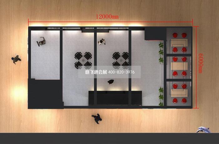 寧波立騰音頻科技安防設備展臺設計效果圖